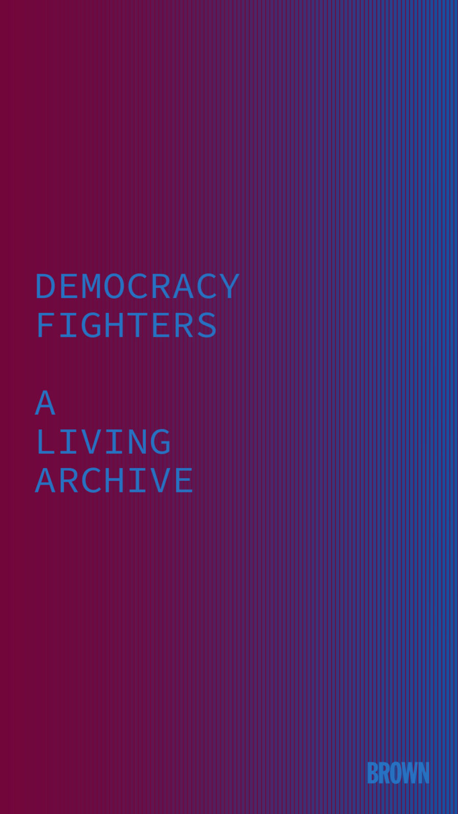 Democracy Fighters – Brown Institute
